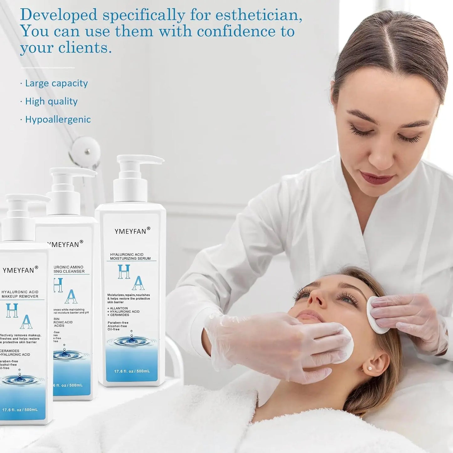 YMEYFAN 5-In-1 Hyaluronic Acid Skin Care Set Premium