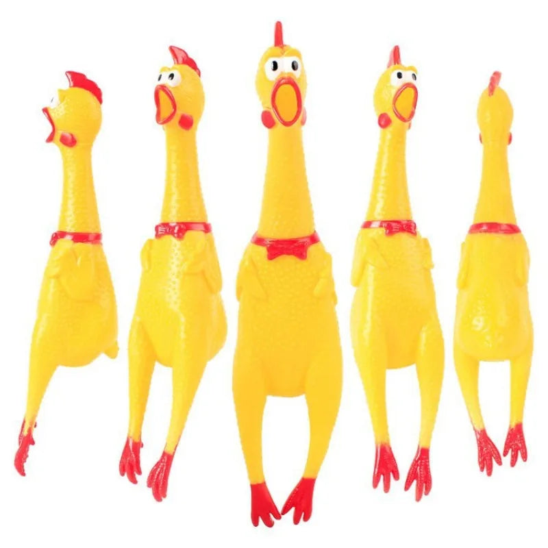 DKSTINYE Squeaky Screaming Chicken Pet Toy For Dogs