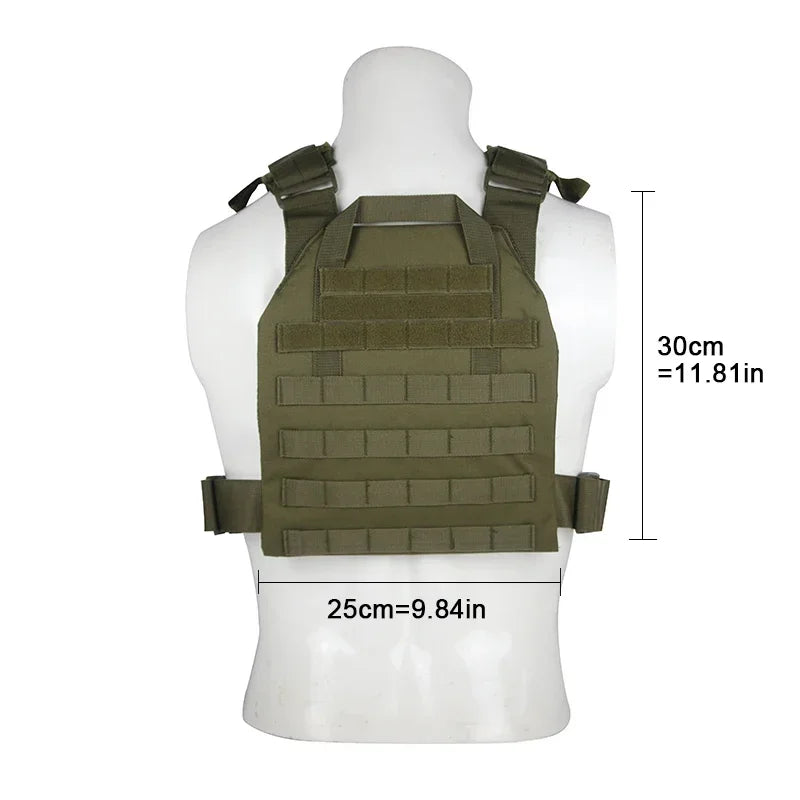 NONECN Military Tactical Vest Molle Plate Carrier Outdoor Training Gear