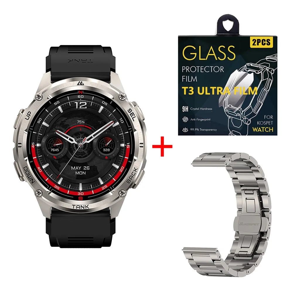 KOSPET Tank T3 Ultra 2 GPS Smartwatch With Bluetooth Call