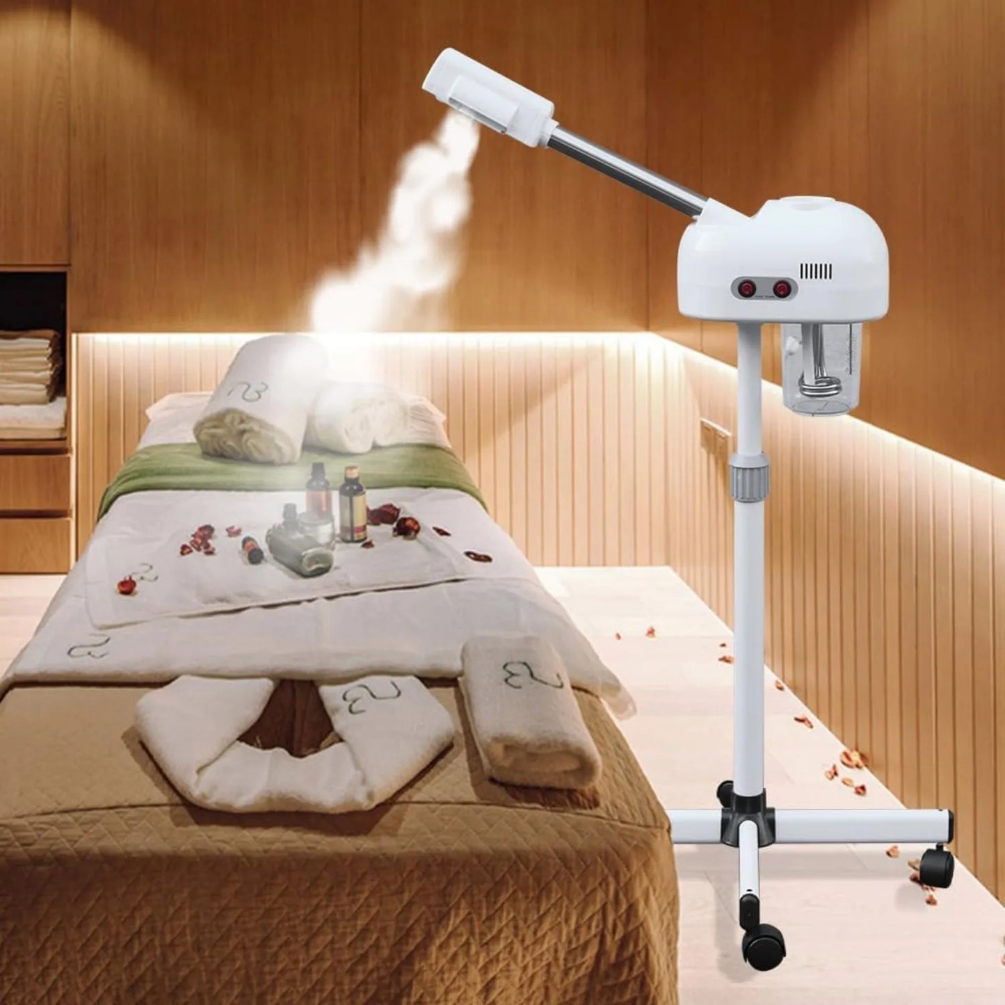 Bymaocar Professional Facial Steamer With Rotating Nozzle For Salon