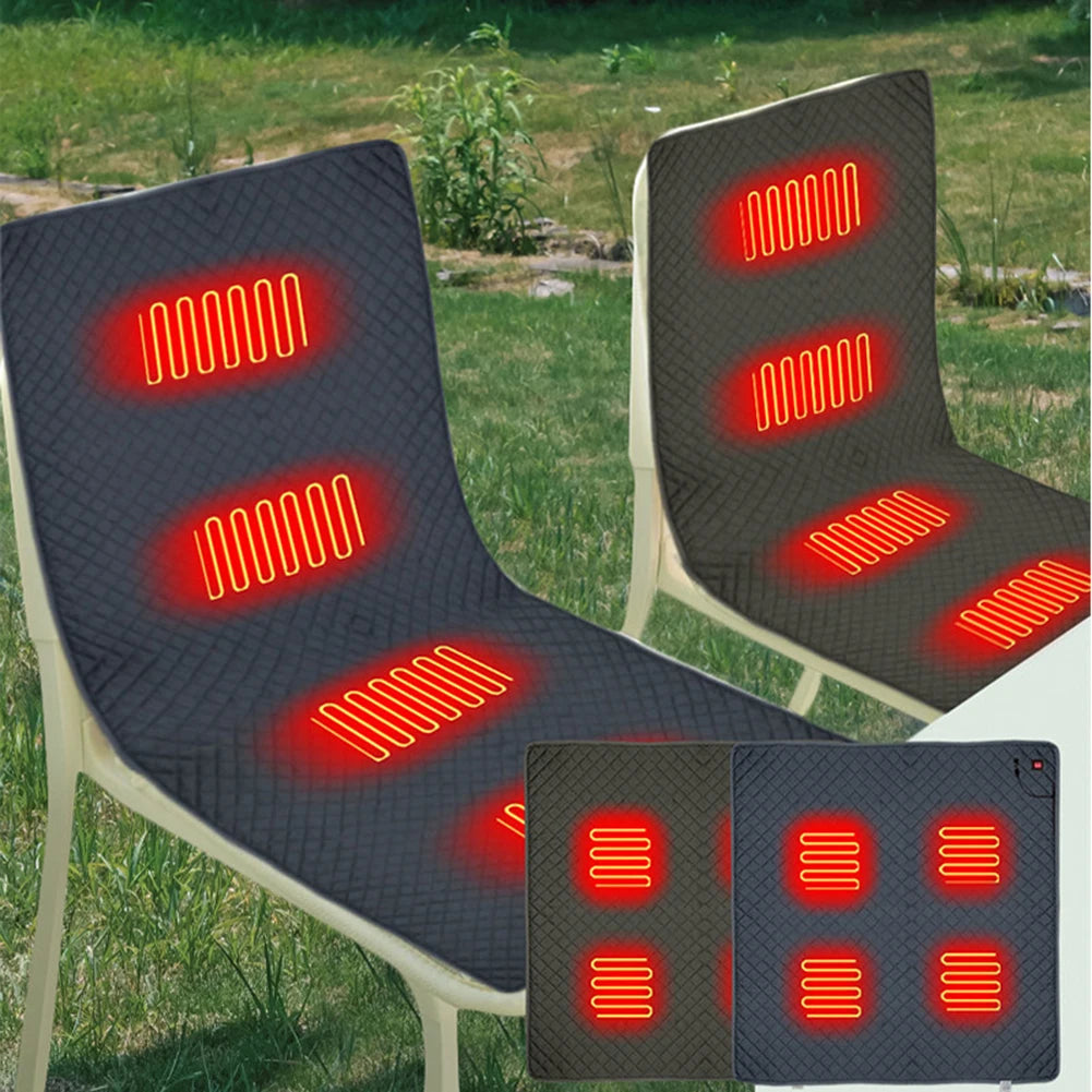 ALLOYSEED Heated Camping Chair With USB Mat And Temperature Settings