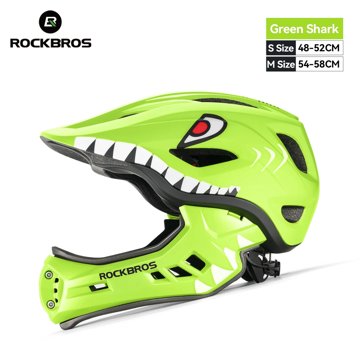 ROCKBROS Child Cycling Helmet With Detachable Full Face