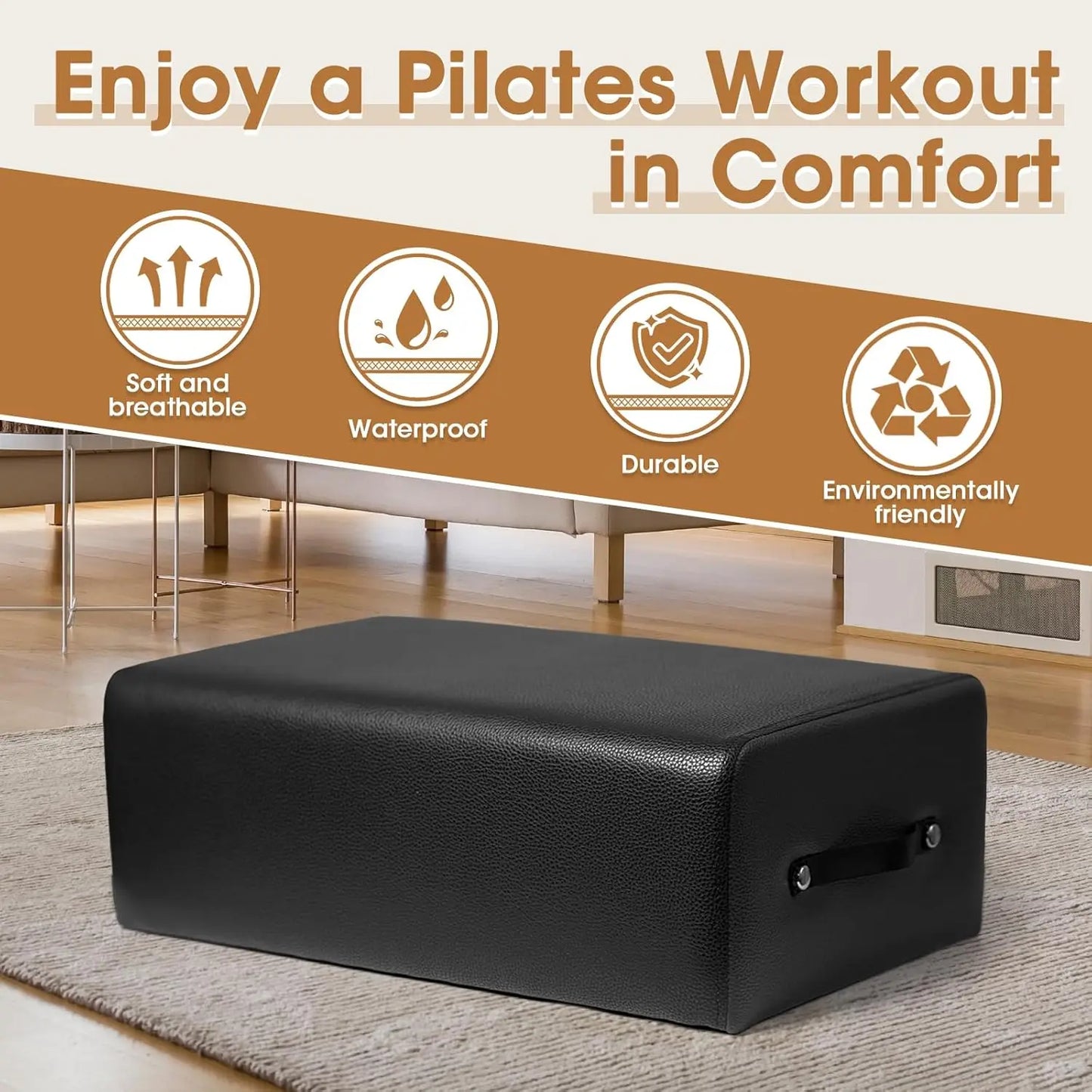 Pilates Sitting Box for Home and Gym Use Reformer Box