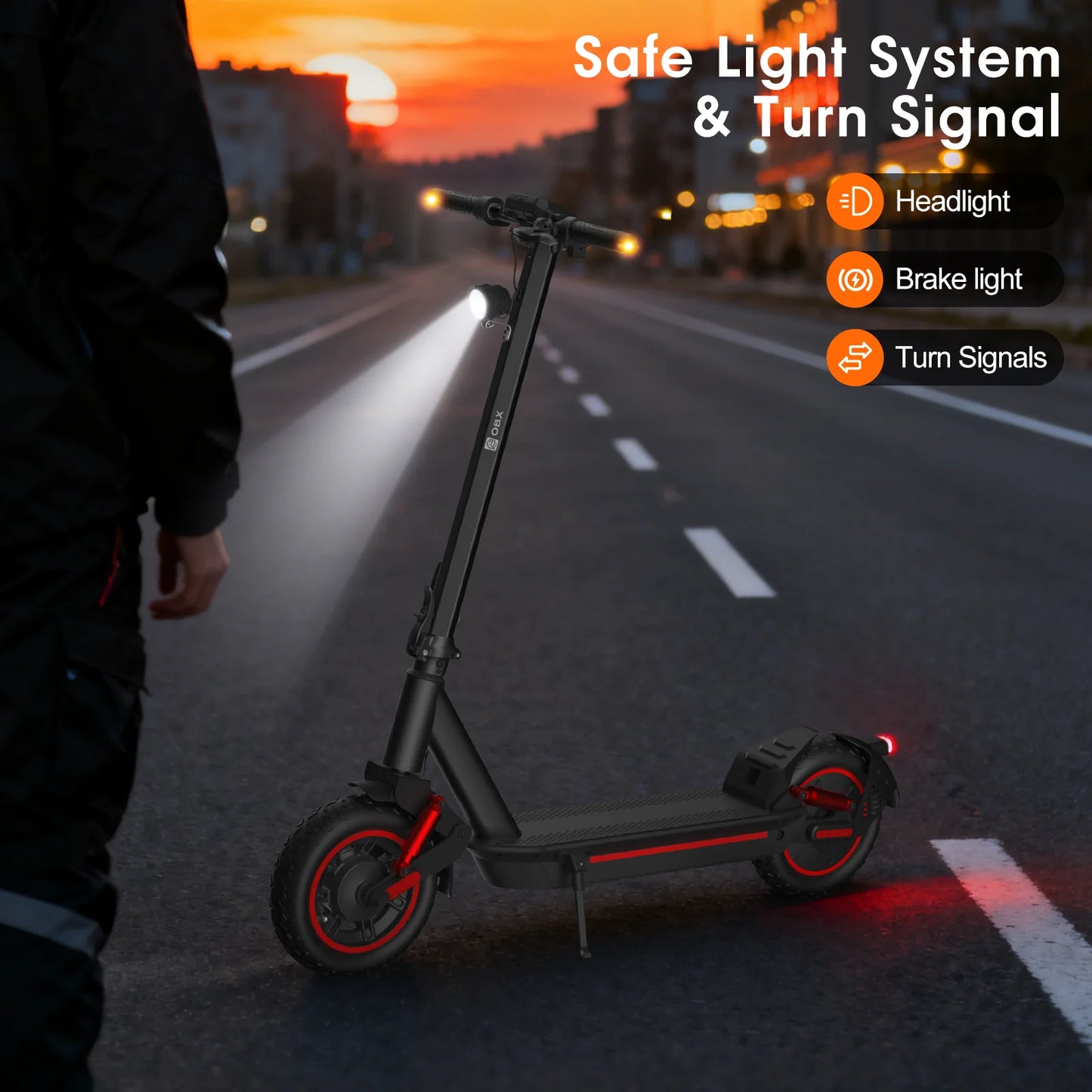 Electric Scooter 1000W 48V Off Road Dual Suspension Long Range
