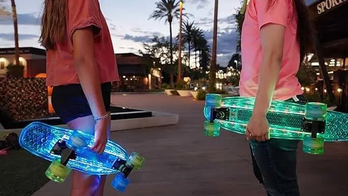 LED Light Up Electric Skateboard For Beginners Cruiser