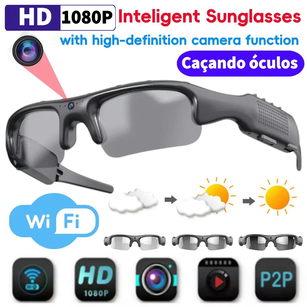 ALLOYSEED Wireless WiFi Camera Smart Glasses With Audio