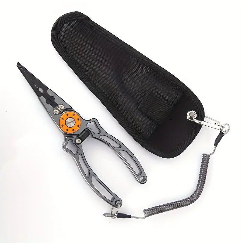 Aviation Aluminum Multi-Functional Fishing Pliers With Line Cutting