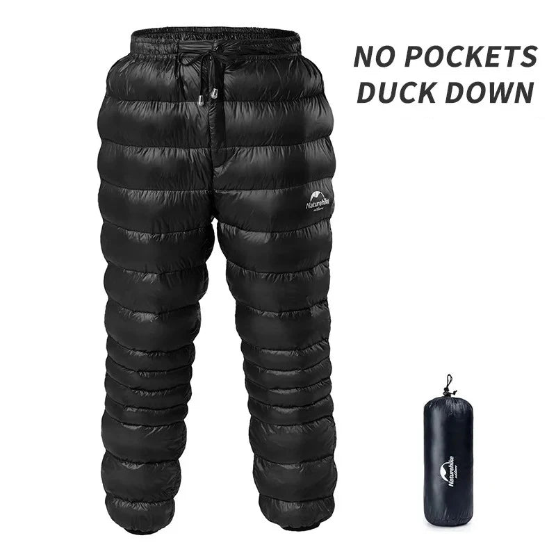 Naturehike Duck Down Pants for Man&Woman 750FP Warm Trousers Outdoor Hking Windproof Waterproof Down Trousers for Winter