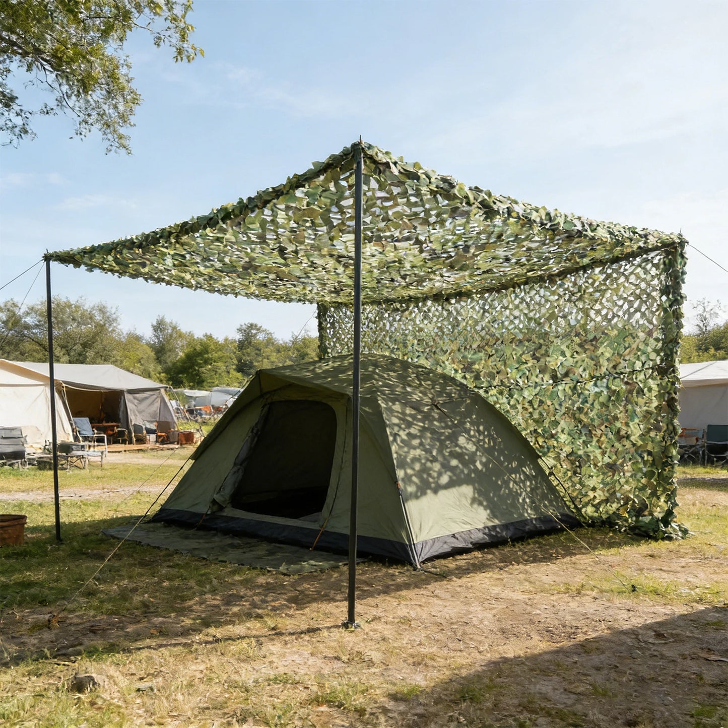 Camouflage Hunting Net Mesh Shade Waterproof Lightweight Camping