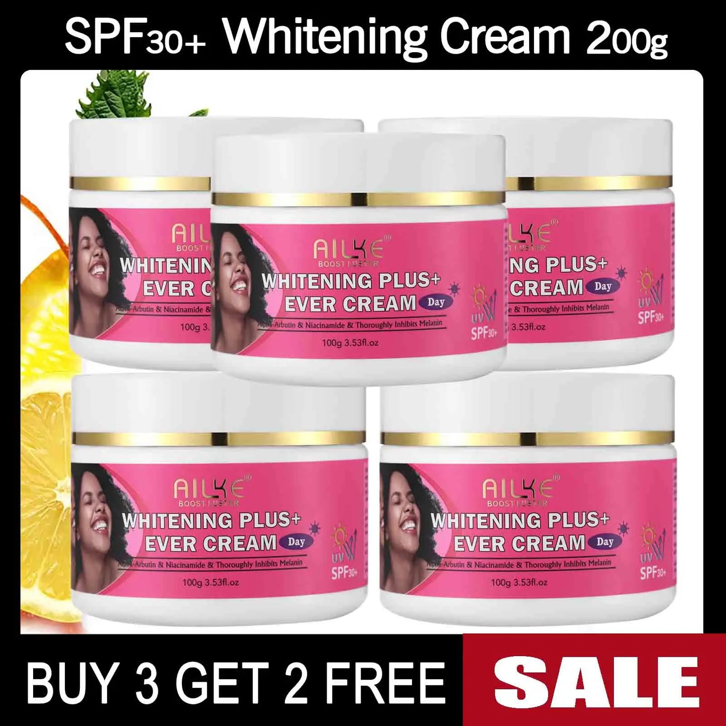 AILKE Natural Skin Brightening Set For Dark Spots Acne Moisturizing