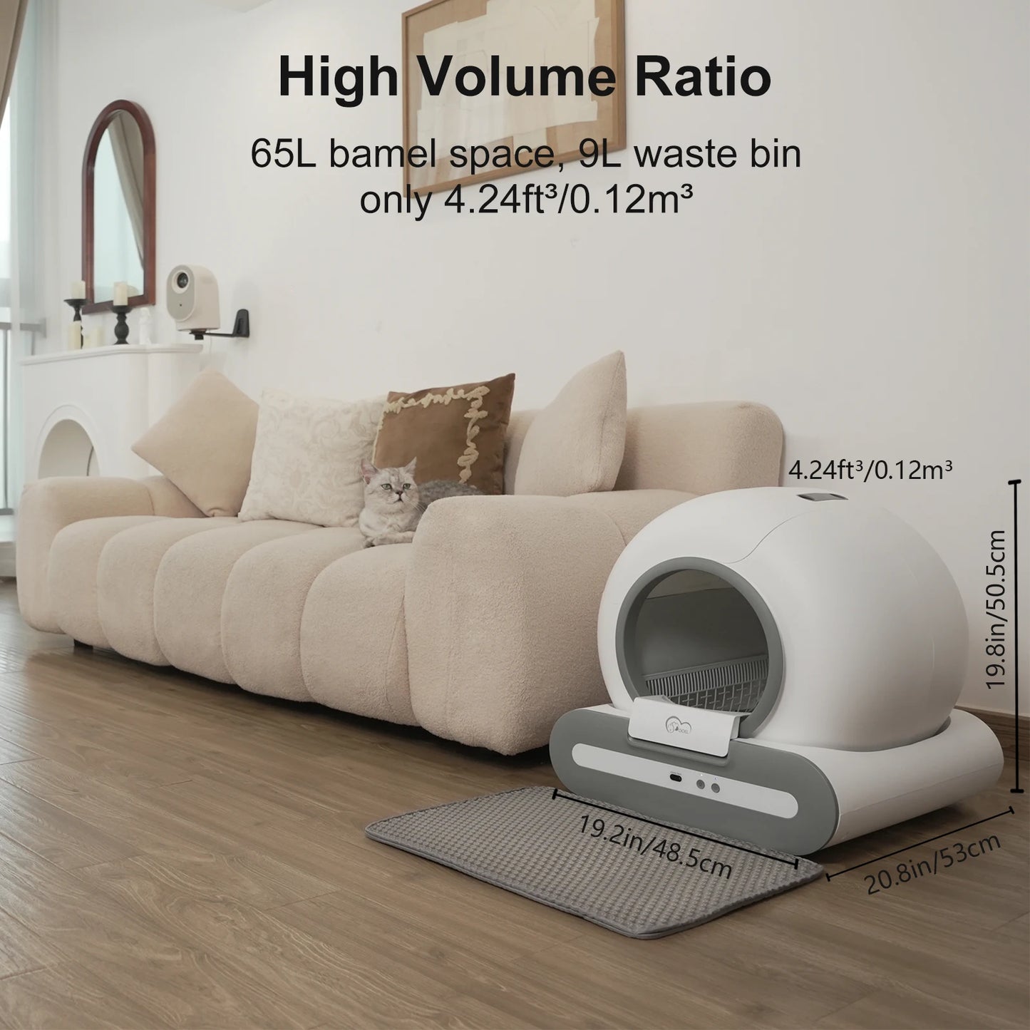 DOEL Self Cleaning Cat Litter Box With Smart App Control