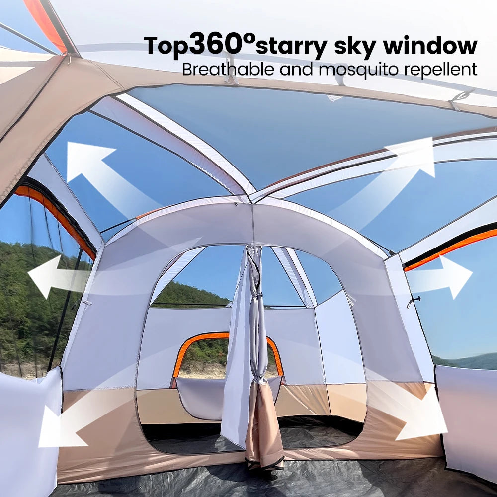 Sonuto Family Tent Windproof Sun Protection Mosquito Net Instant Setup