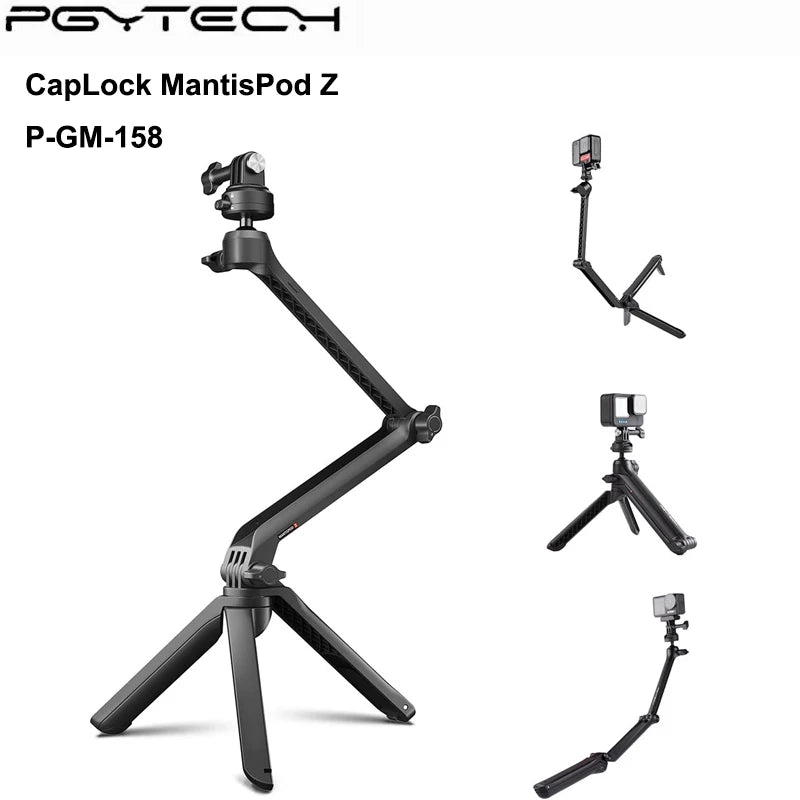 PGYTECH Mantispod Z Hand Grip For GoPro Hero 12 11 Insta360 DJI Osmo Action
