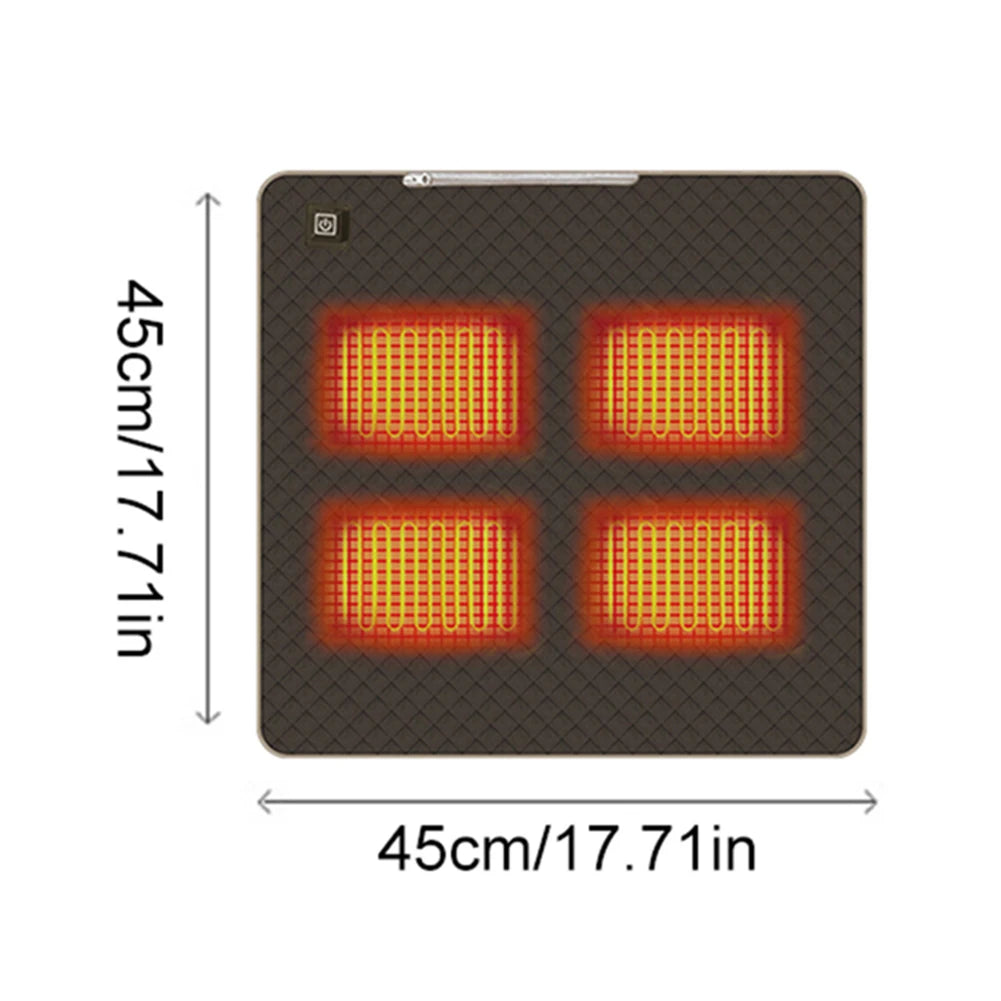 ALLOYSEED Heated Camping Chair With USB Mat And Temperature Settings