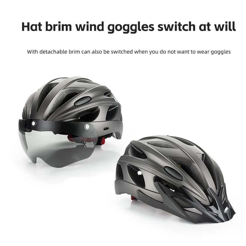ROCKBROS Cycling Helmet Lightweight Integrated Head Protection for MTB