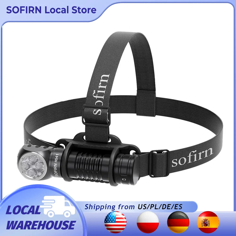 Sofirn HS41 Headlamp 4000 Lumen USB C Rechargeable SST20