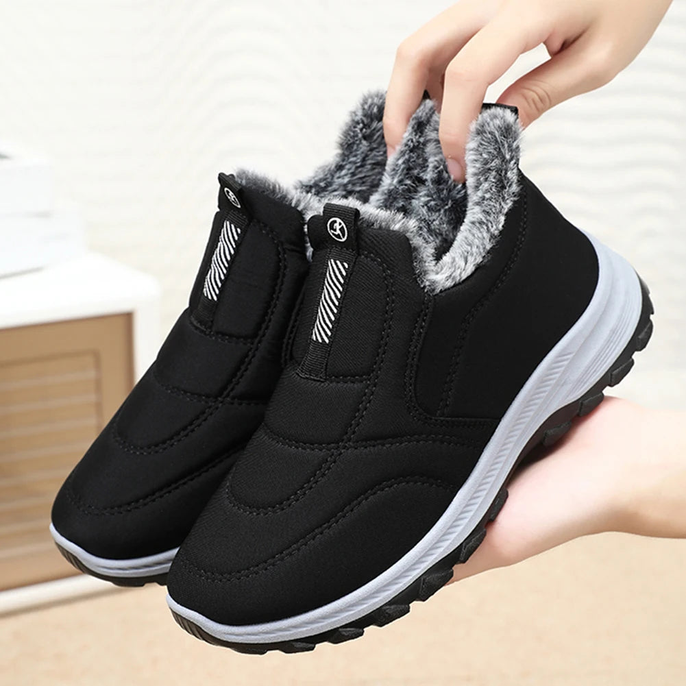 Warm Winter Walking Shoes for Men with Non Slip Comfort