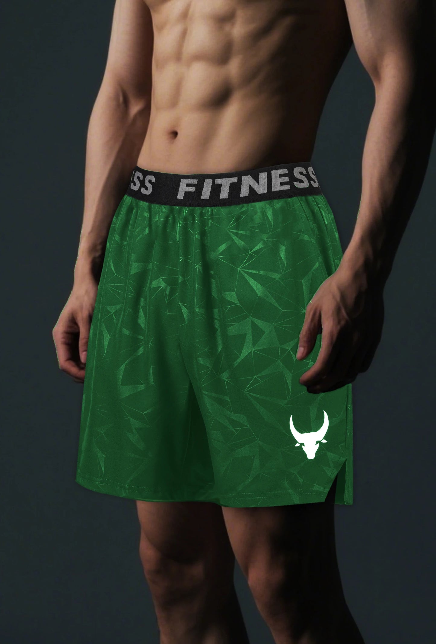 NONECN Quick-Dry Breathable Athletic Shorts With Elastic Waistband For Men