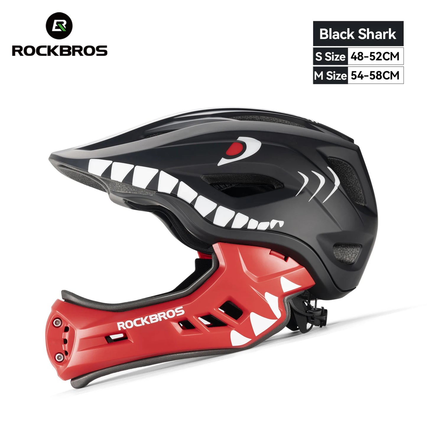 ROCKBROS Child Cycling Helmet With Detachable Full Face
