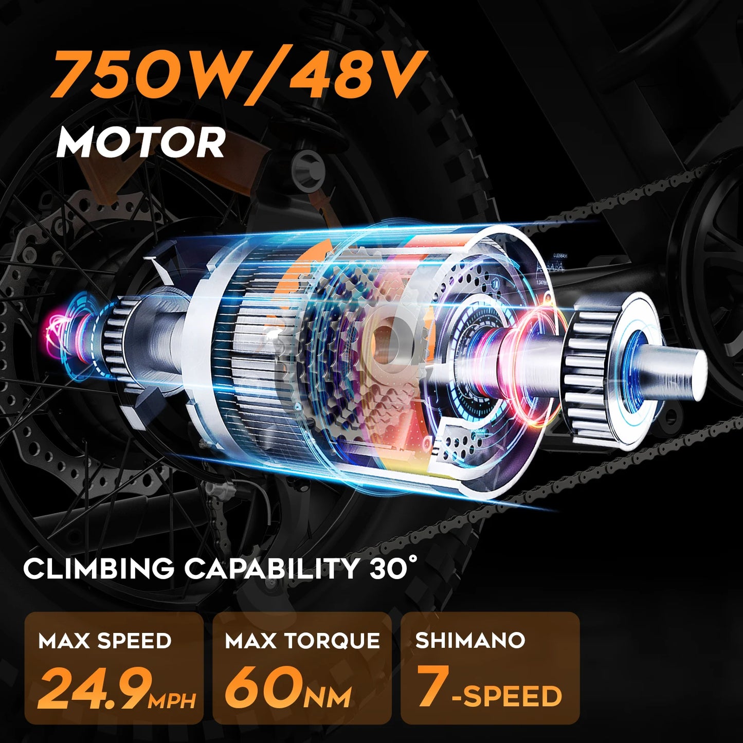 EILLEO Spacewalk Mountain Electric Bike Removable Battery