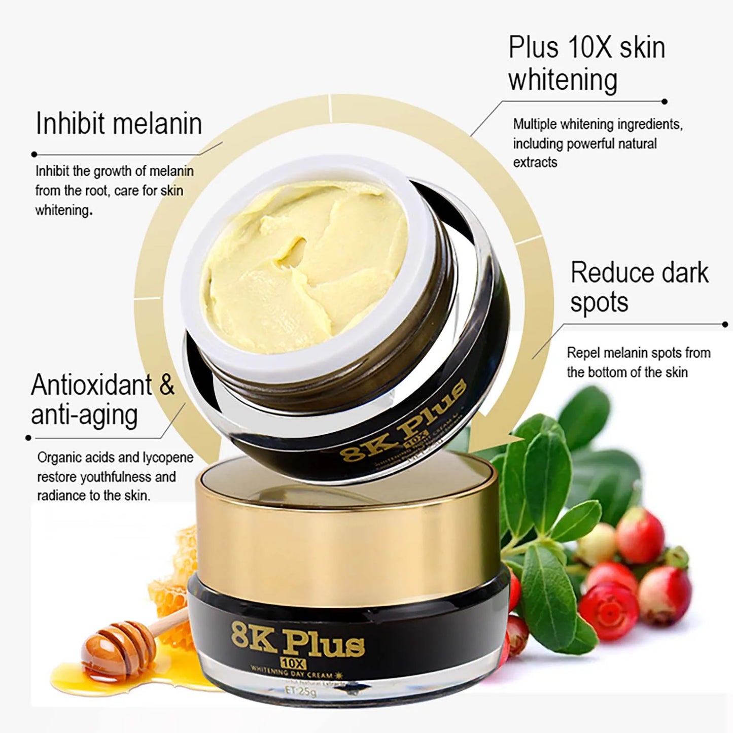AILKE Whitening Face Cream With Collagen For Even Skin Tone