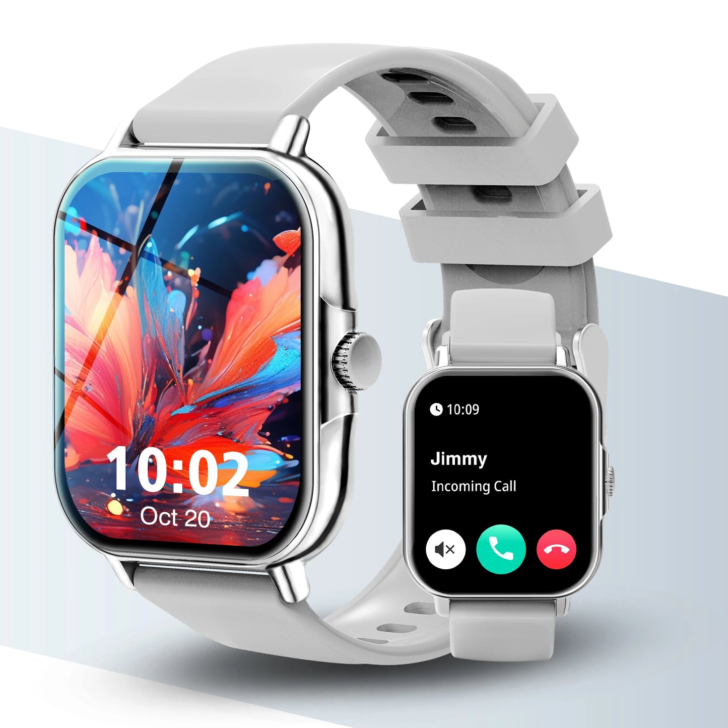 Odelettevcy Smart Watch With Wireless Calling And Weather Forecast