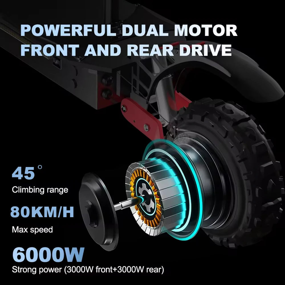 Jueshuai Scooter 72V 6000W Electric Offroad Scooter