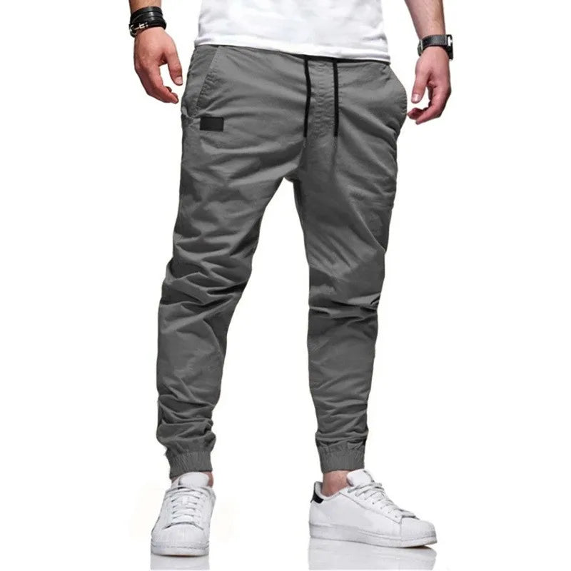Men's Casual Sports Pants, Male Sweatpants, Jogger Cargo Harem, Pencil Trousers, Multi-pocket Sweatwear, New