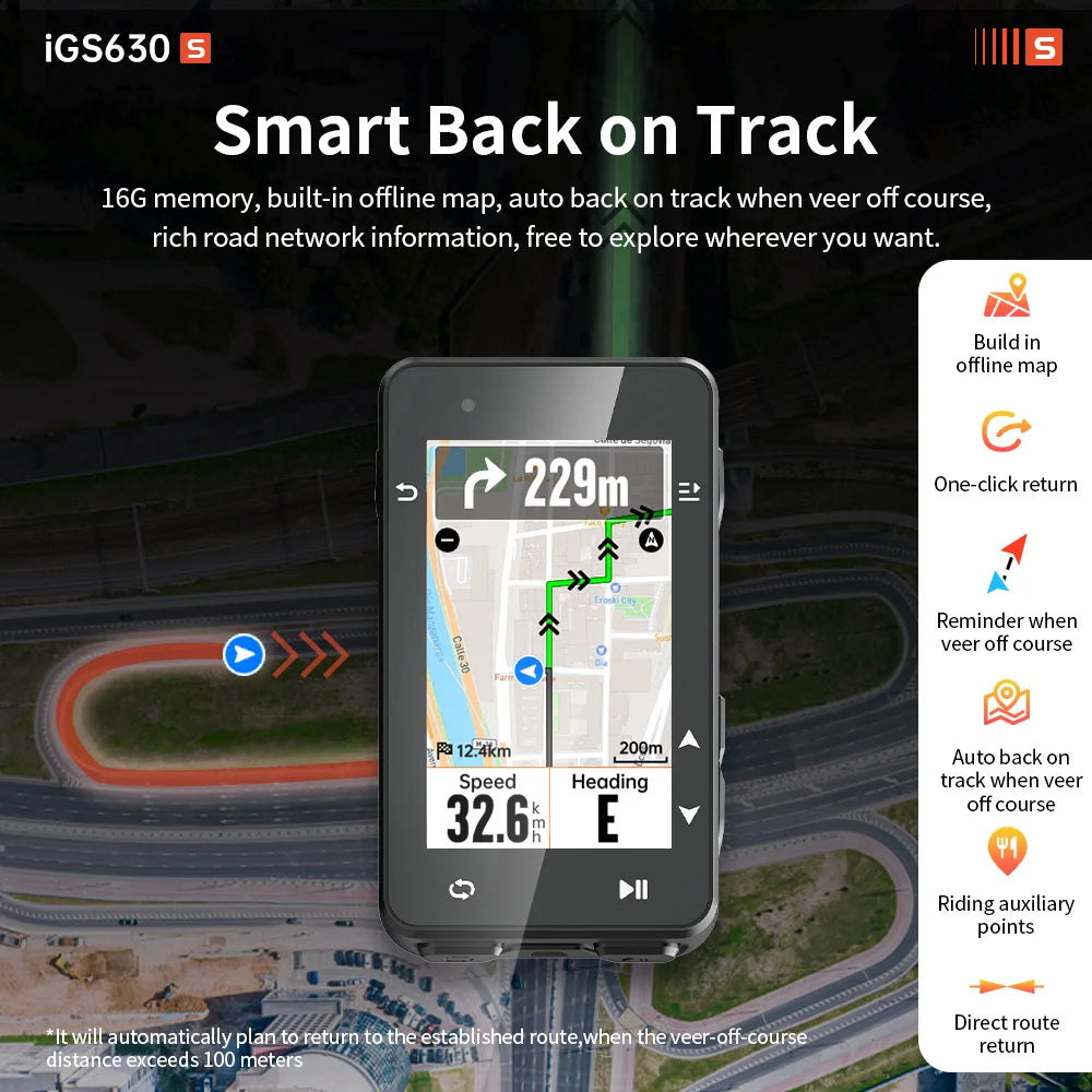 iGPSPORT iGS630S Cycling Computer With GPS Navigation