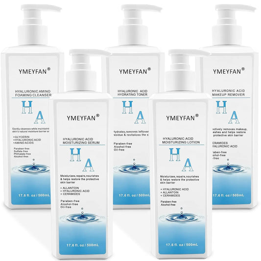 YMEYFAN 5-In-1 Hyaluronic Acid Skin Care Set Premium
