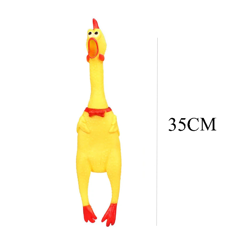 DKSTINYE Squeaky Screaming Chicken Pet Toy For Dogs