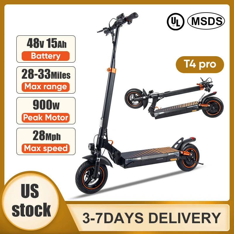 WILDSTRIDE T4PRO Electric Scooter 900W Peak Motor Range 28-33 Miles