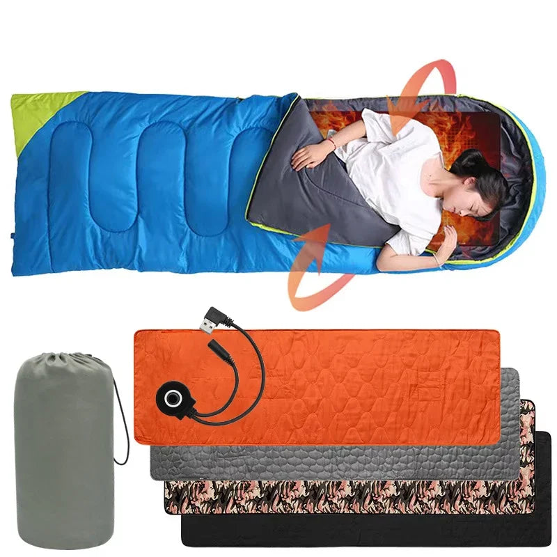 NONECN USB Heating Sleeping Mat for Outdoor Camping