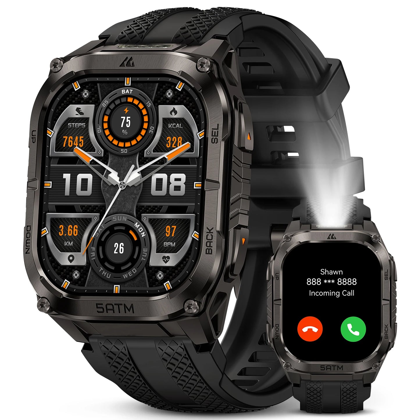 Kospet Tank M4C MilitaryGrade Rugged Smartwatch With GPS Flashlight