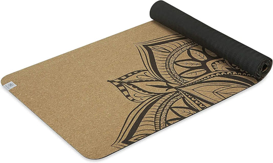 Natural Cork Yoga Mat With Non Slip TPE Backing Sweat Resistant