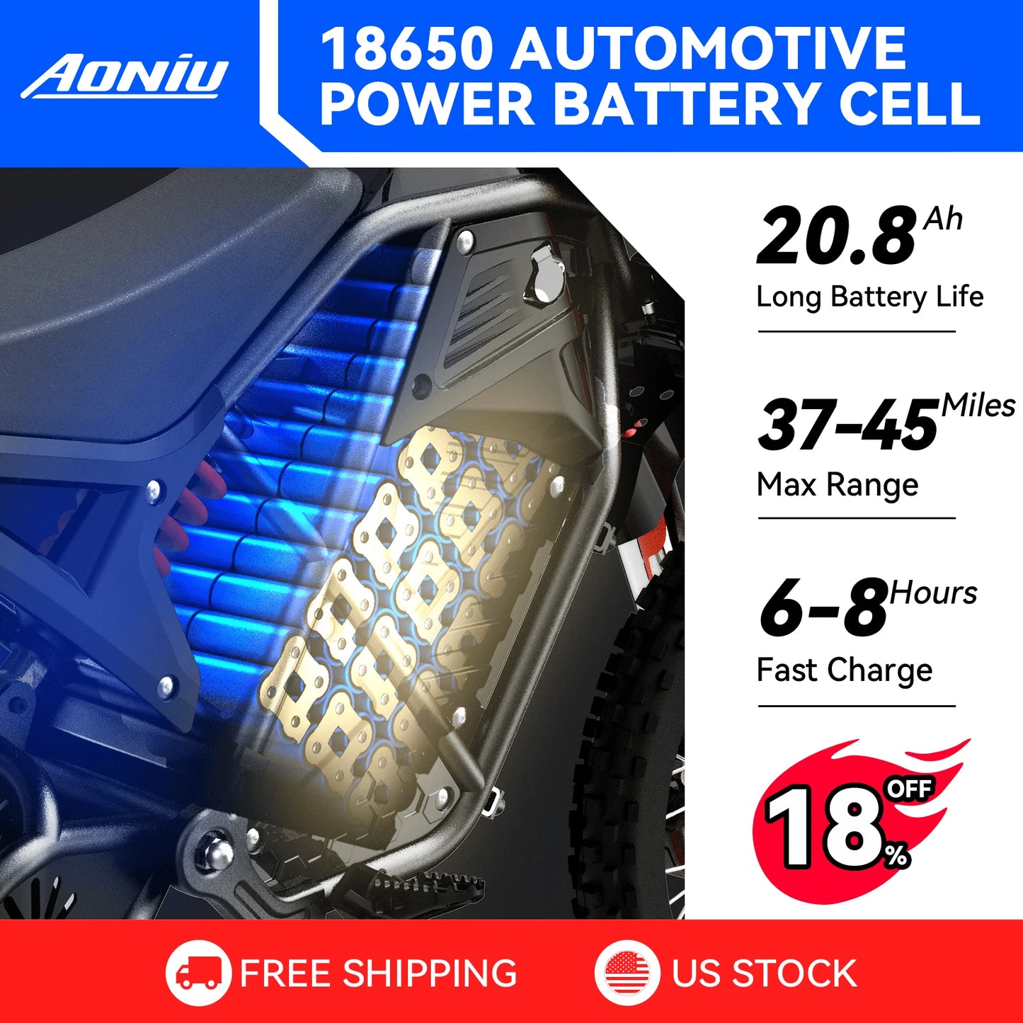 AONIUF B5 Electric Dirt Bike For Kids Teens Offroad Ready