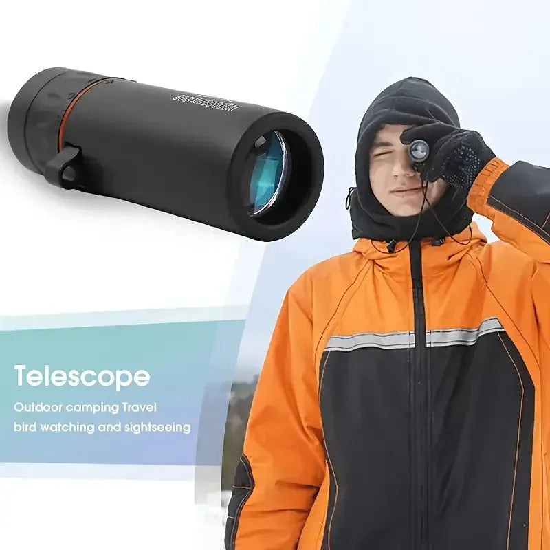 8x Compact Monocular Telescope For Travel And Bird Watching