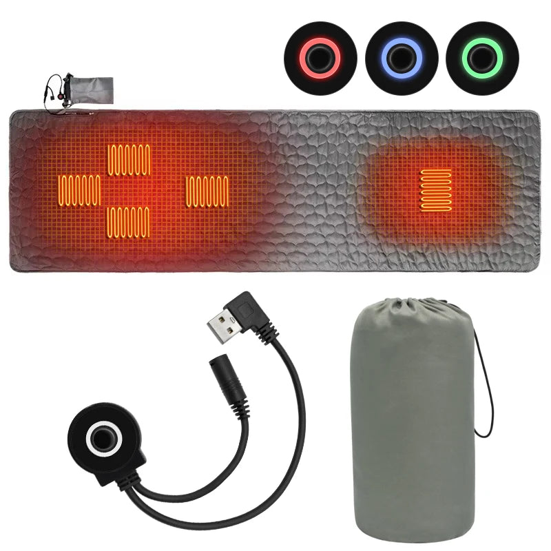 NONECN USB Heating Sleeping Mat for Outdoor Camping