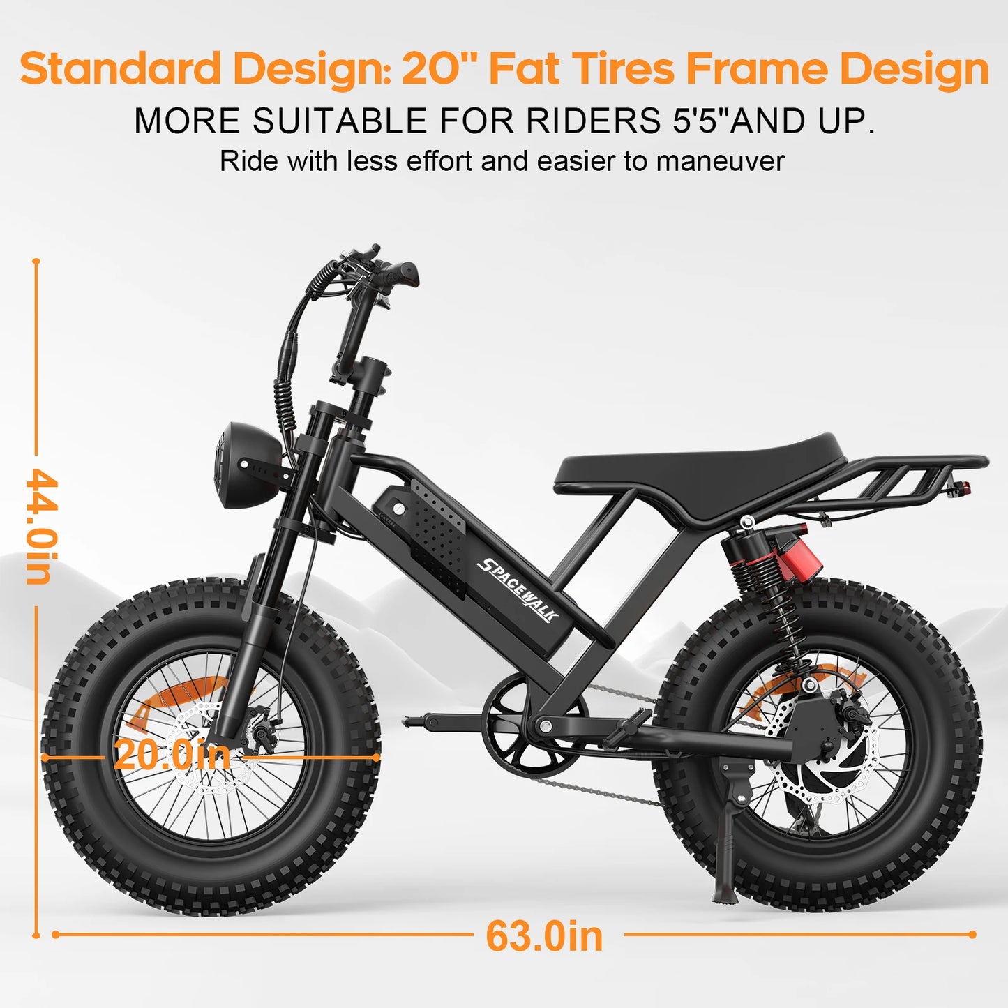 EILLEO Spacewalk Mountain Electric Bike Removable Battery