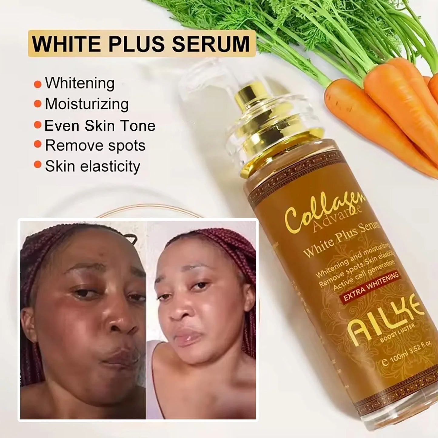 AILKE Hydrating Brightening Serum For Dark Spots And Wrinkles