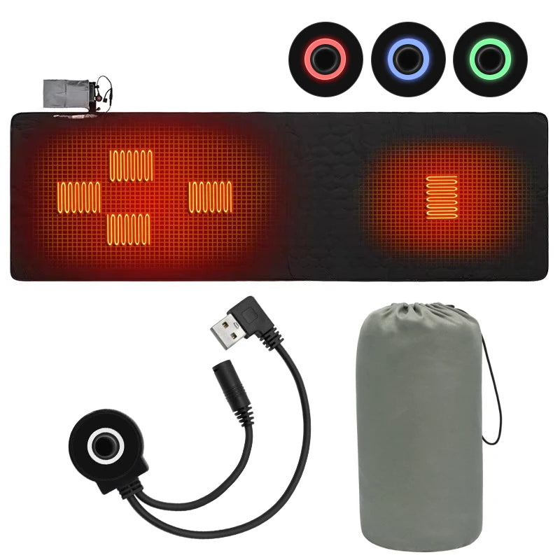 NONECN USB Heating Sleeping Mat for Outdoor Camping