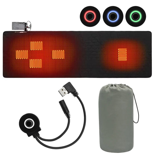 NONECN USB Heating Sleeping Mat for Outdoor Camping