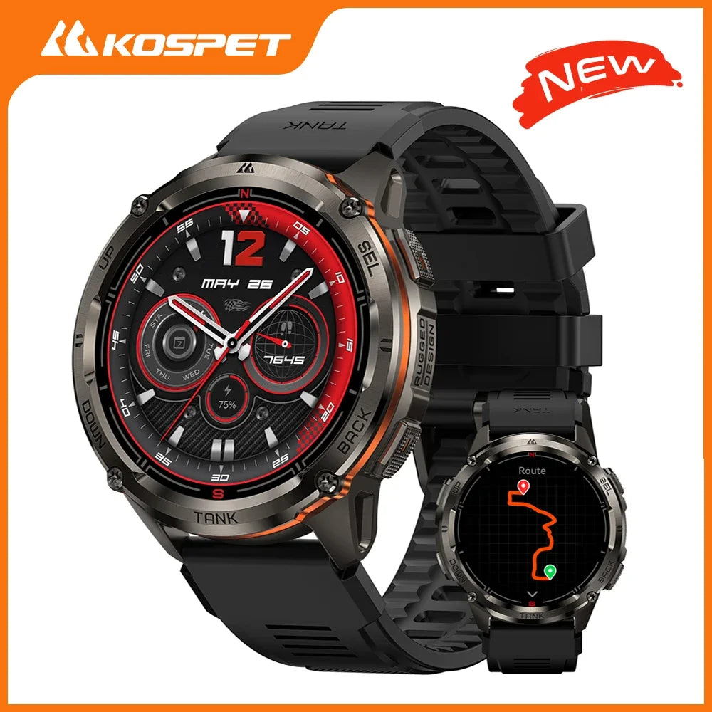 KOSPET Tank T3 Ultra 2 GPS Smartwatch With Bluetooth Call