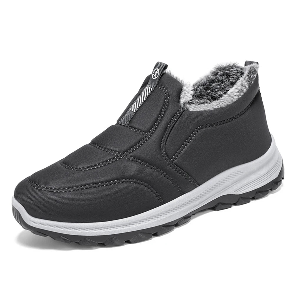 Warm Winter Walking Shoes for Men with Non Slip Comfort
