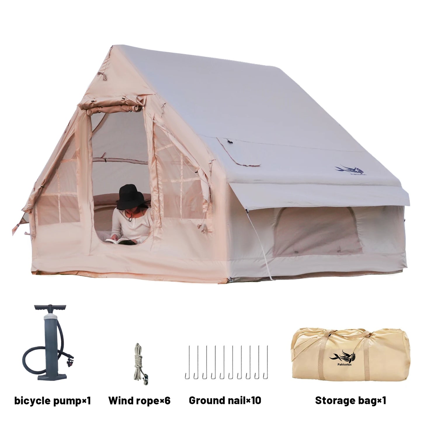Pakicetus Inflatable Camping Tent Adults Family Outdoor Gear