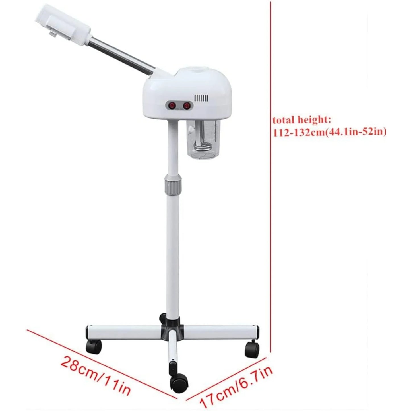 Bymaocar Professional Facial Steamer With Rotating Nozzle For Salon