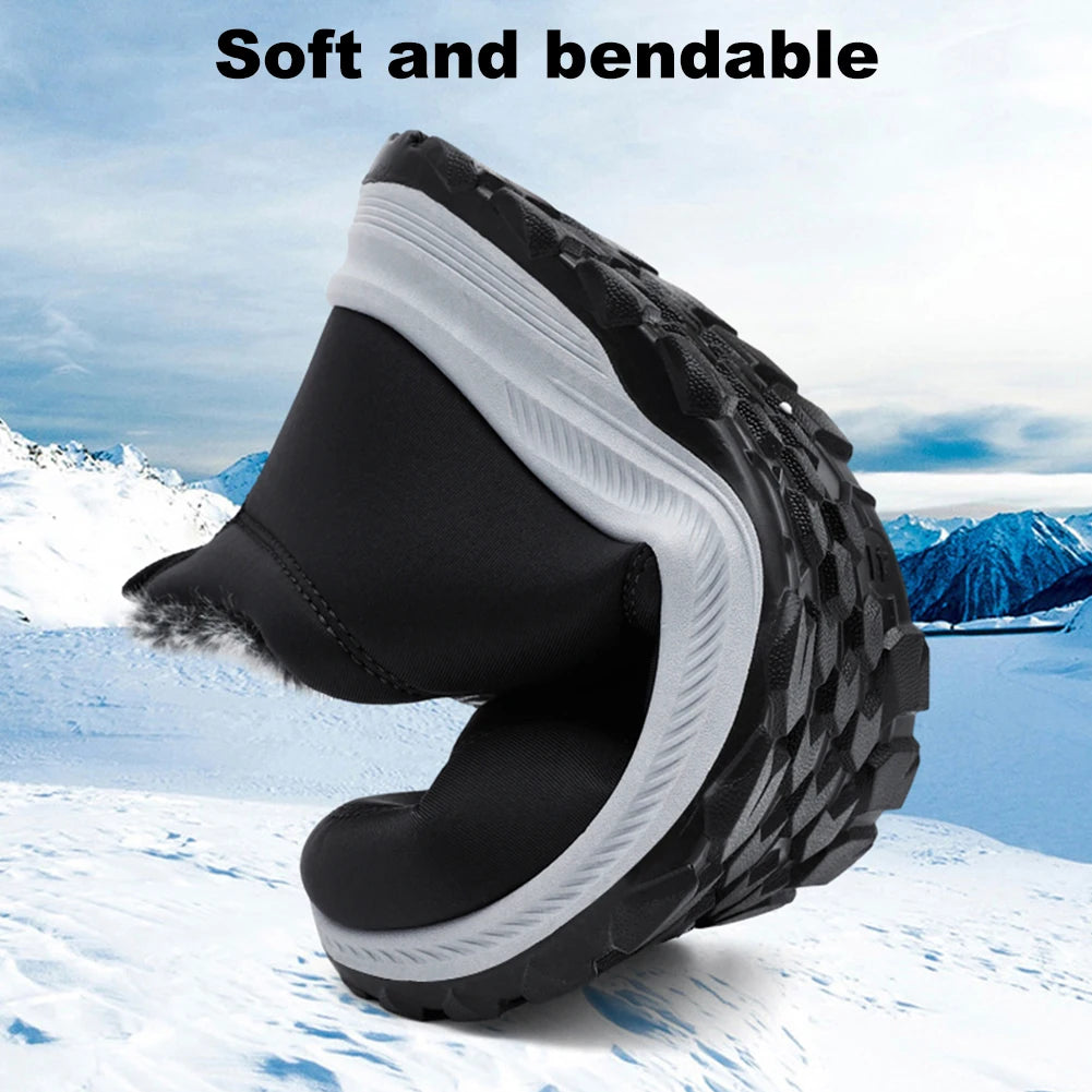 Warm Winter Walking Shoes for Men with Non Slip Comfort