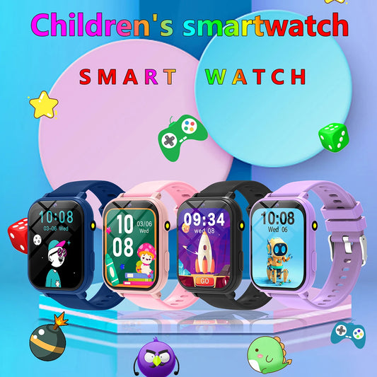 Odelettevcy Kids Smart Watch With 18 Games Camera Sleep Monitoring