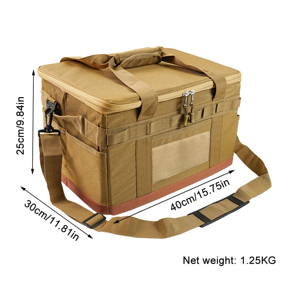 VKTECH Camping Utensil Organizer Collapsible Storage Case